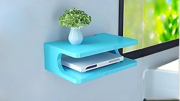 Wooden boxed wall shelf for organizing home essentials