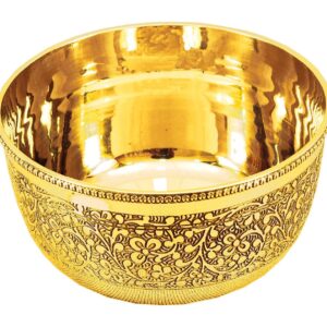 Handmade brass bowl with antique finish ideal for table decoration