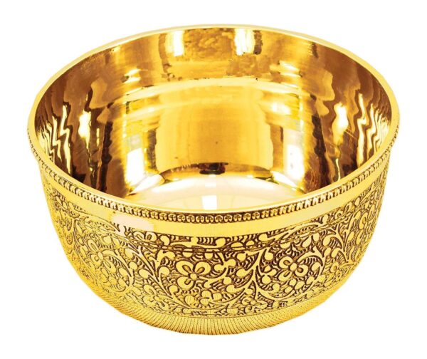 Handmade brass bowl with antique finish ideal for table decoration