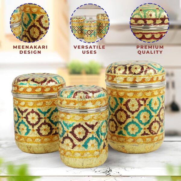 Handcrafted stainless steel lunch box with smooth finish