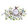 Elegant Metal Bird Designer Wall Clock Hanging on Wall