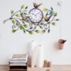 Stylish Metal Bird Clock for Living Room Decoration