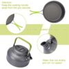 Compact camping mess kit with durable non-stick frying pan