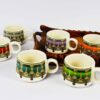 Contemporary ceramic tea cup set for morning tea