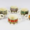 Ceramic tea cup set for coffee, tea, or herbal drinks