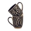 Stylish ceramic coffee mug with ergonomic handle