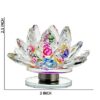 Sparkling crystal lotus figurine promoting happiness and abundance