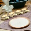 Handmade ceramic chutney serving bowls with side handle for easy grip