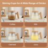 Innovative self-stirring mug for lazy coffee and tea lovers
