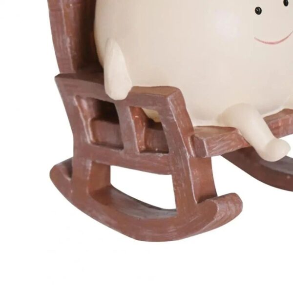 Cheerful indoor resin planter pot with smiley face for flowers