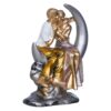 Modern art romantic couple sculpture moon figurine home décor piece