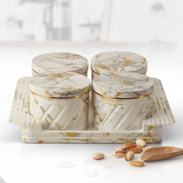 Airtight dry fruit organizer set for storing nuts and snacks