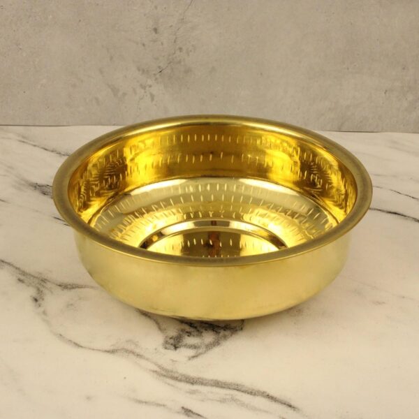 Gold brass bowl for Ayurvedic cooking and daily kitchen use