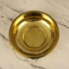 Elegant gold brass bowl for festive serving and religious events
