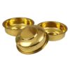 Gold brass patile for Ayurvedic and nutrient-preserving cooking