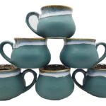 Handcrafted ceramic matka coffee cups with traditional design