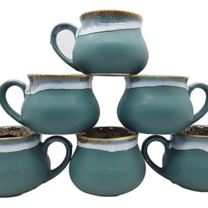 Handcrafted ceramic matka coffee cups with traditional design
