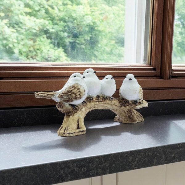 White bird couple decorative showpiece for living room