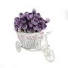 Elegant cycle shape flower vase for home decor with artificial flowers