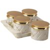 Unbreakable airtight dry fruit container tray set for kitchen storage