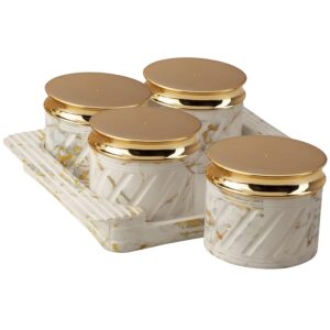Unbreakable airtight dry fruit container tray set for kitchen storage