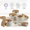Modern kitchen dry fruit organizer tray set with lids