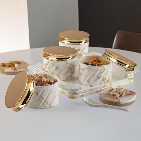 Premium multi-compartment dry fruit storage organizer