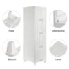 Lightweight portable wardrobe cabinet for small rooms