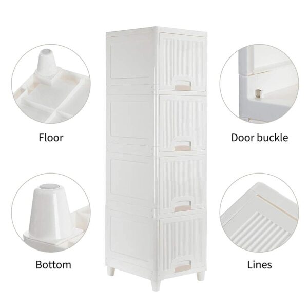 Lightweight portable wardrobe cabinet for small rooms