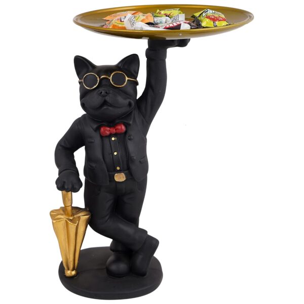 Handcrafted dog showpiece resin sculpture for modern home interiors