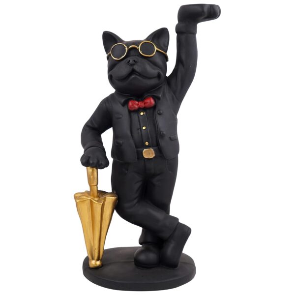 Resin dog sculpture miniature decorative piece for home decoration