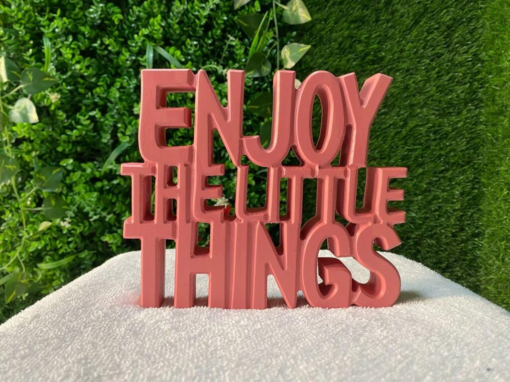 Enjoy the Little Things Table Décor Showpiece for Home and Office