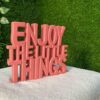 Decorative Tabletop Quote Ornament for Daily Motivation