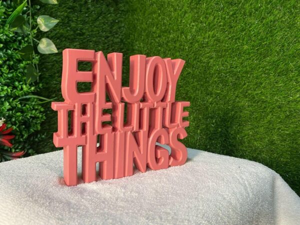 Decorative Tabletop Quote Ornament for Daily Motivation