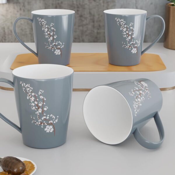 Simple yet sophisticated grey mug set for stylish kitchen counters