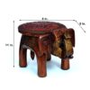 Handmade Wooden Elephant Stool