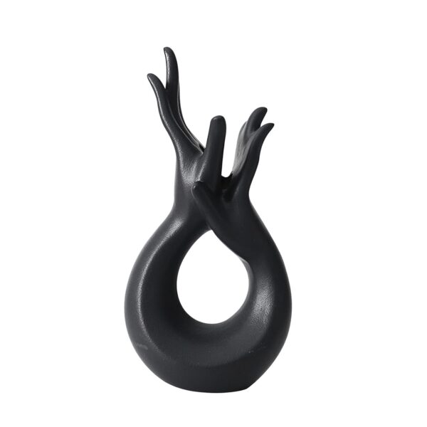 Stylish hand-shaped vase for indoor plants and flowers