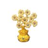 Golden evil eye crystal tree showpiece for positive energy and good luck