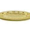 Shiny brass oval tray with handcrafted engraved detailing