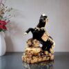 Lucky horse showpiece with dynamic running pose