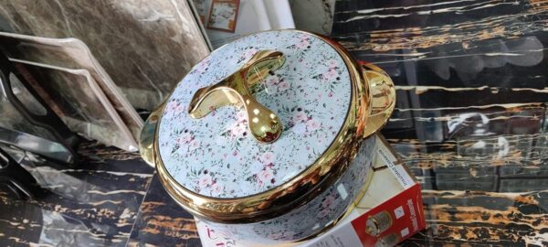 Stylish hot box casserole for chapati, rice, and curry storage