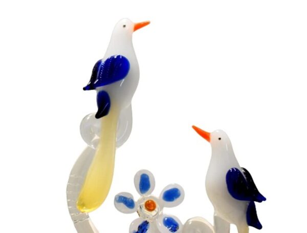 Unique transparent glass birds handicraft