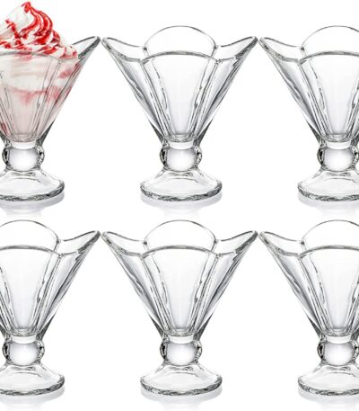 Elegant flower ice cream bowl for home and parties