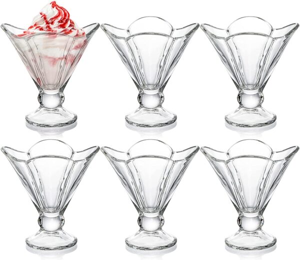 Elegant flower ice cream bowl for home and parties