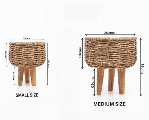 Rustic jute rope plant pot for small and medium plants