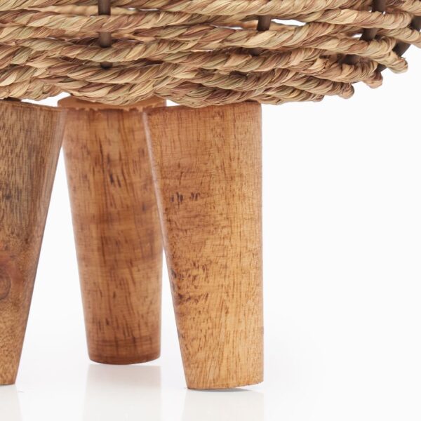 Eco-friendly handmade rope planter for flowers and greenery