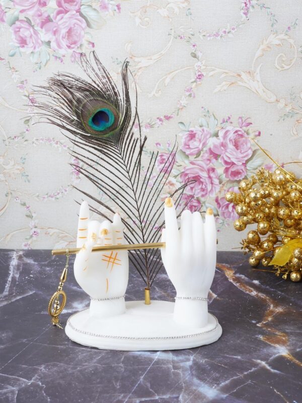 Elegant Krishna flute figurine made from premium materials