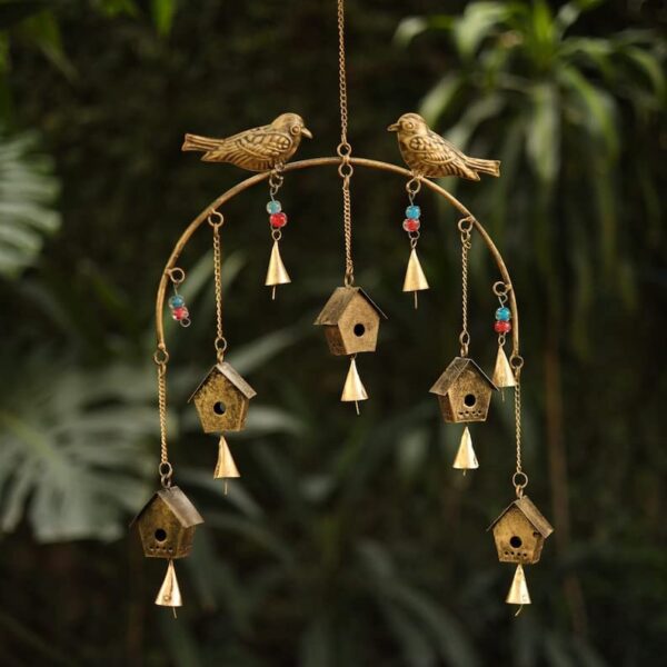 Premium large brass bell wind chimes for porch or garden