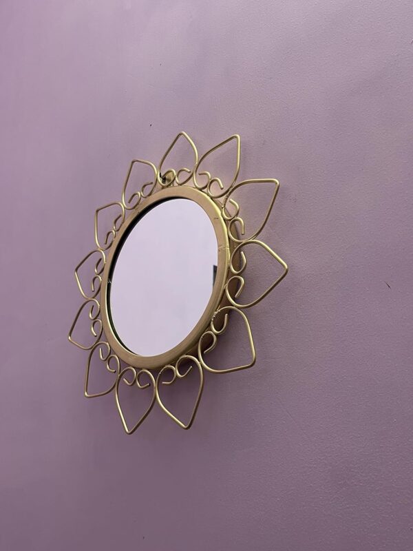 Premium metal frame wall mirror for chic home styling