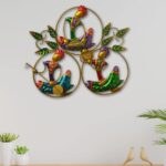 Handmade artistic metal musician wall hanging for home